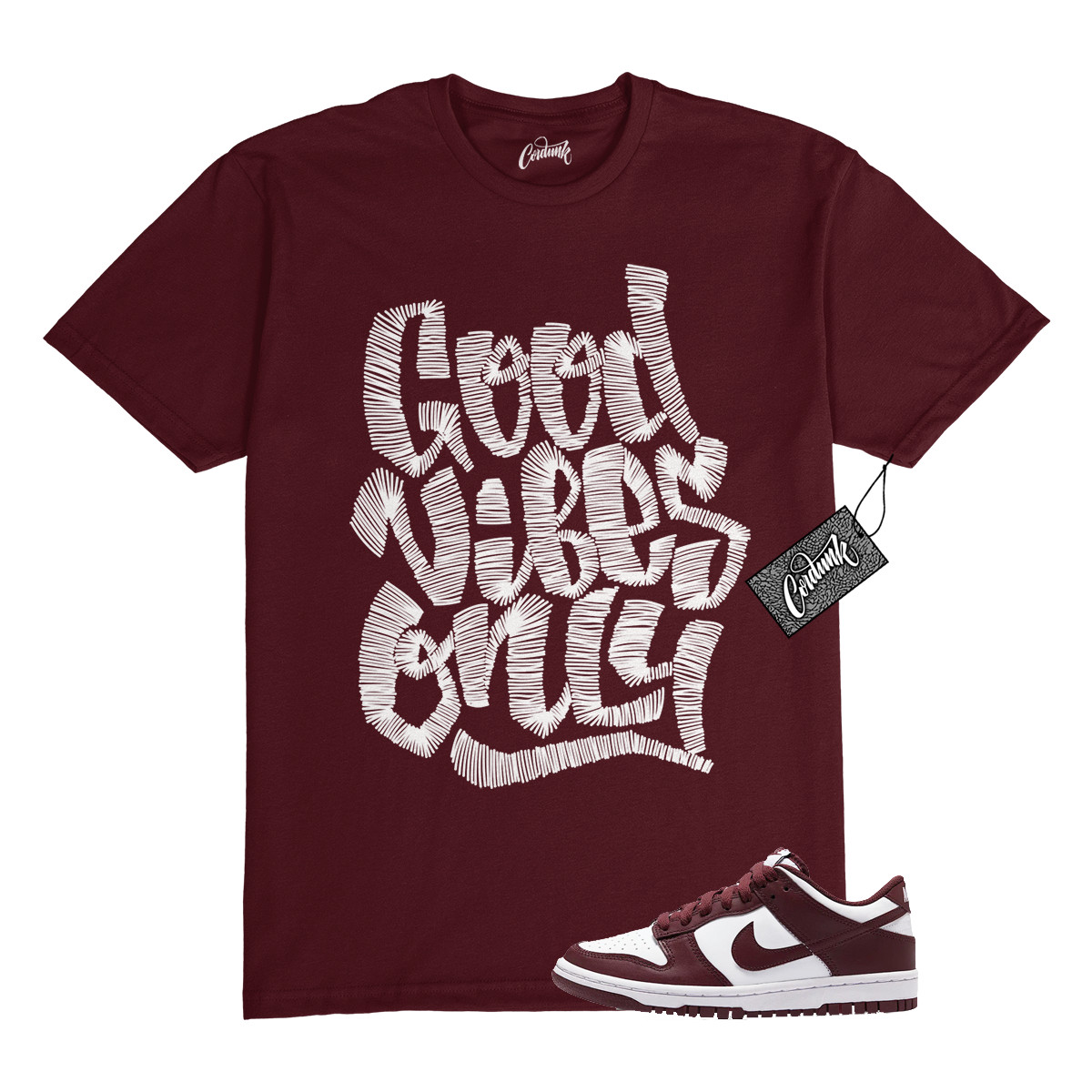 Dunk Team Red White Low Maroon Burgundy T Shirt Match GVO