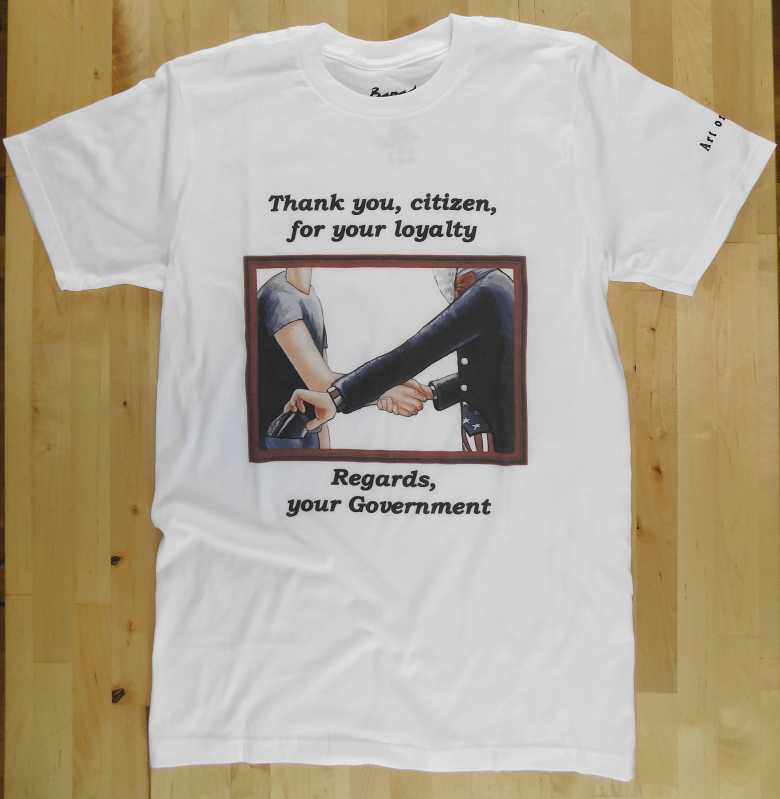 Banads Apparel Original Art on Shirts – Citizen Loyalty T-Shirt – White – S
