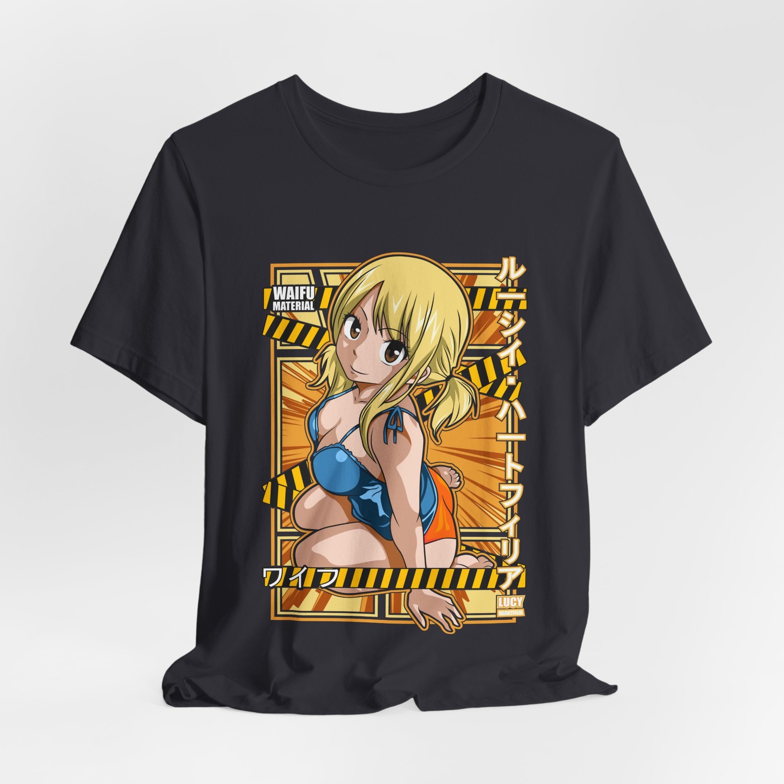 Custom Waifu Lucy Heartfilia Fairy Tail Anime Graphic Tee