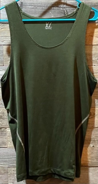 Xdian, Men’s XL, Tank Top, Muscle, Shirt, Pull-on, Sleeveless, Army Green,Gym