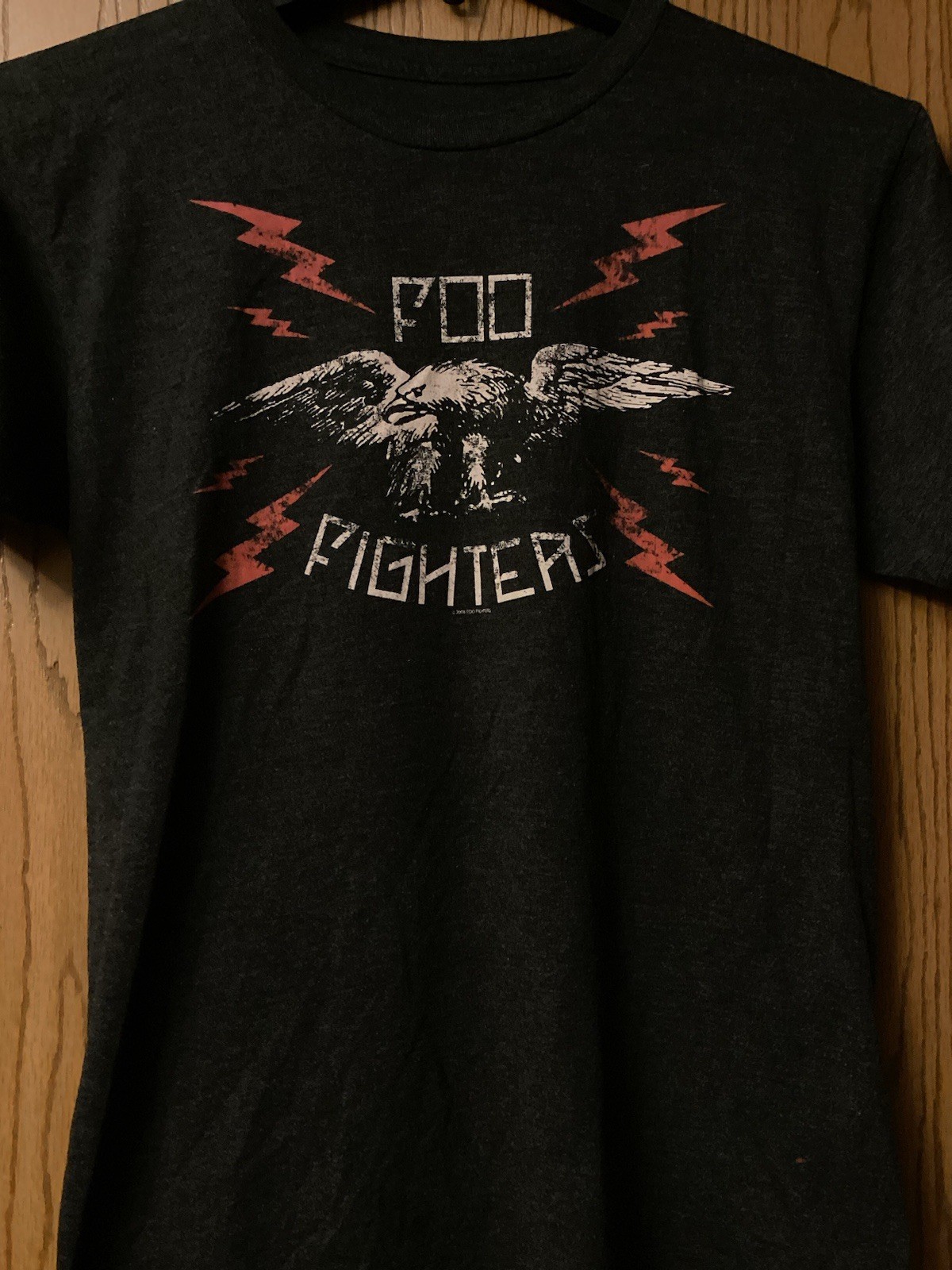 Foo Fighters – 2008 Dark Gray Shirt – Front Logo – Cotton Blend – Six Fifty One