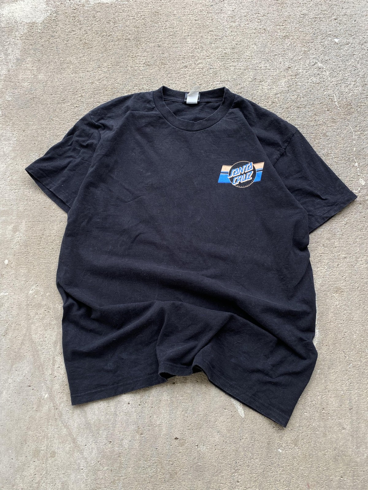 Santa Cruz Skateboards Shirt Mens Large Black Logan Shark Graphic Tee T-Shirt