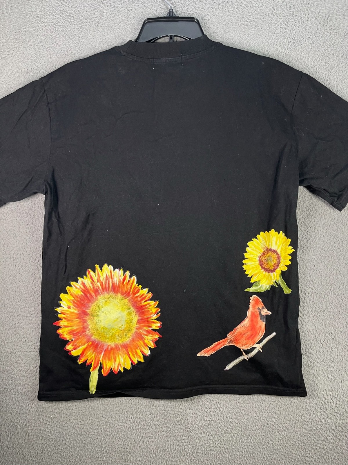 Dreamville T Shirt Mens Large Black Crew Neck Floral Magnolia Music Rap Cardinal