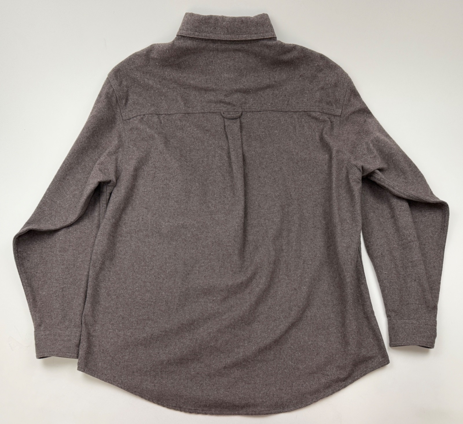 NEW WOOLRICH Mens XL Solid Brown Long Sleeve Flannel Sportsman Chamois Shirt