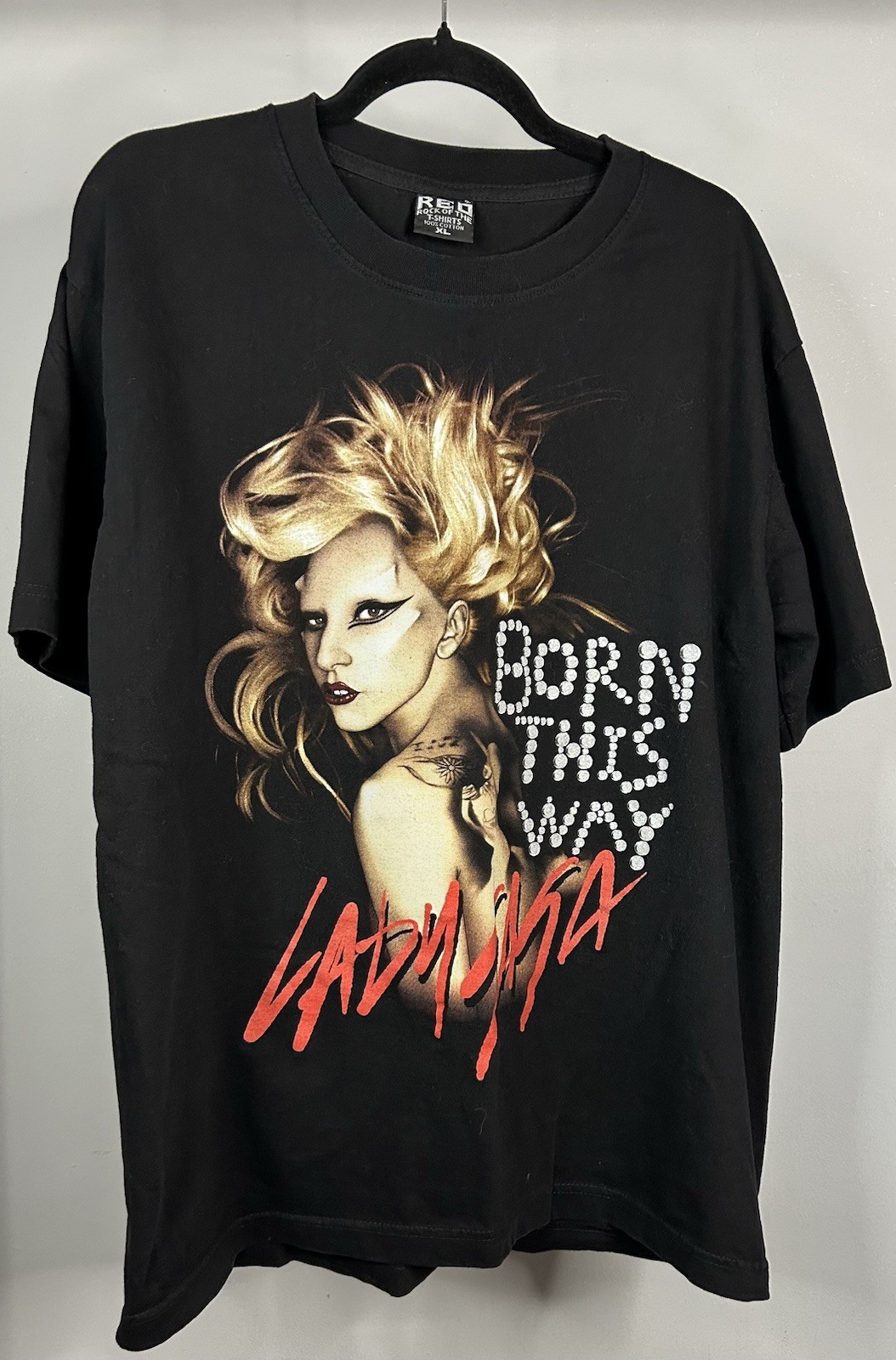 Lady Gaga Born This Way T-Shirt Red Rock of The T-Shirts Men’s Size XL