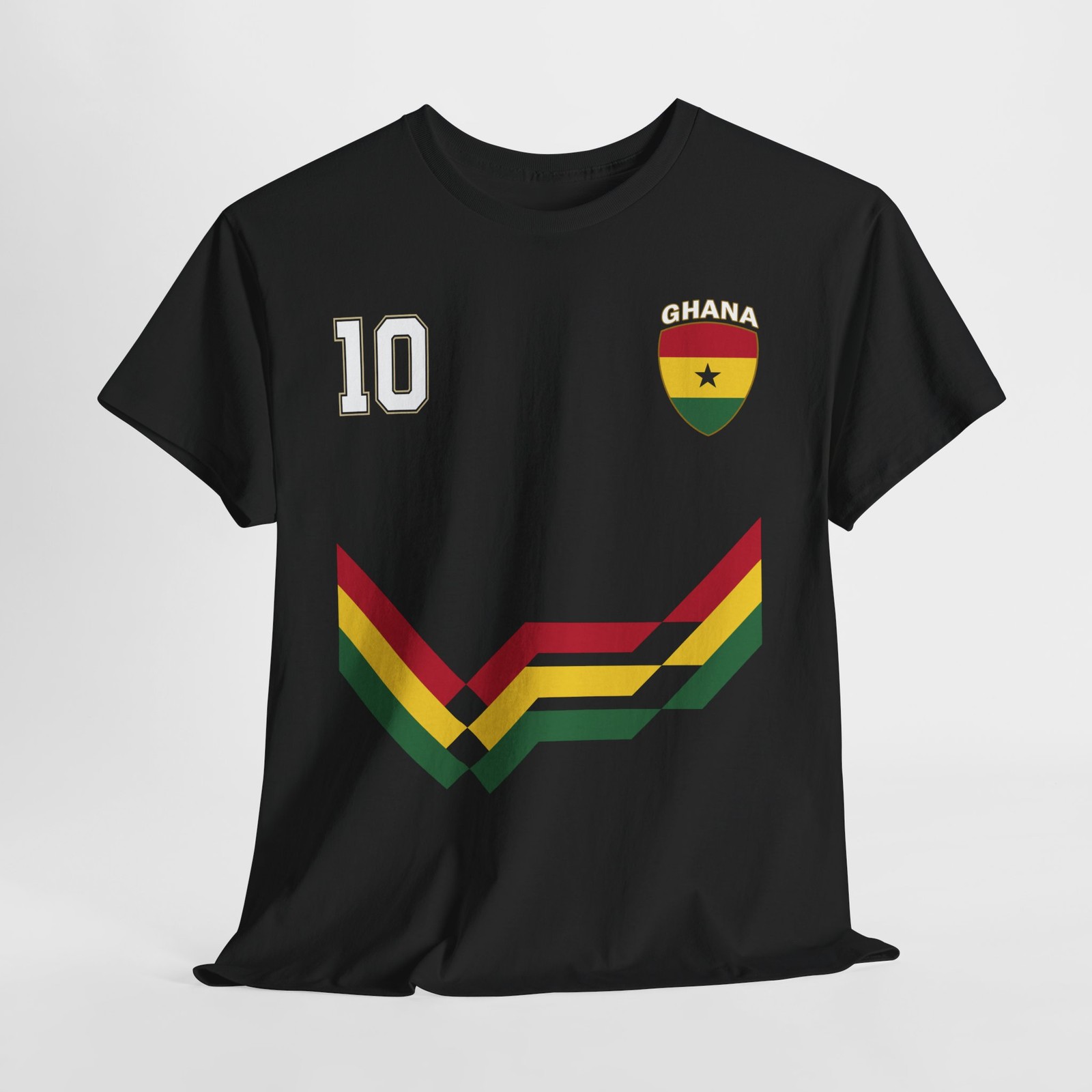 Ghana Number 10 Soccer Shirt, Ghanaian Soccer 2026 Jersey Style Shirt