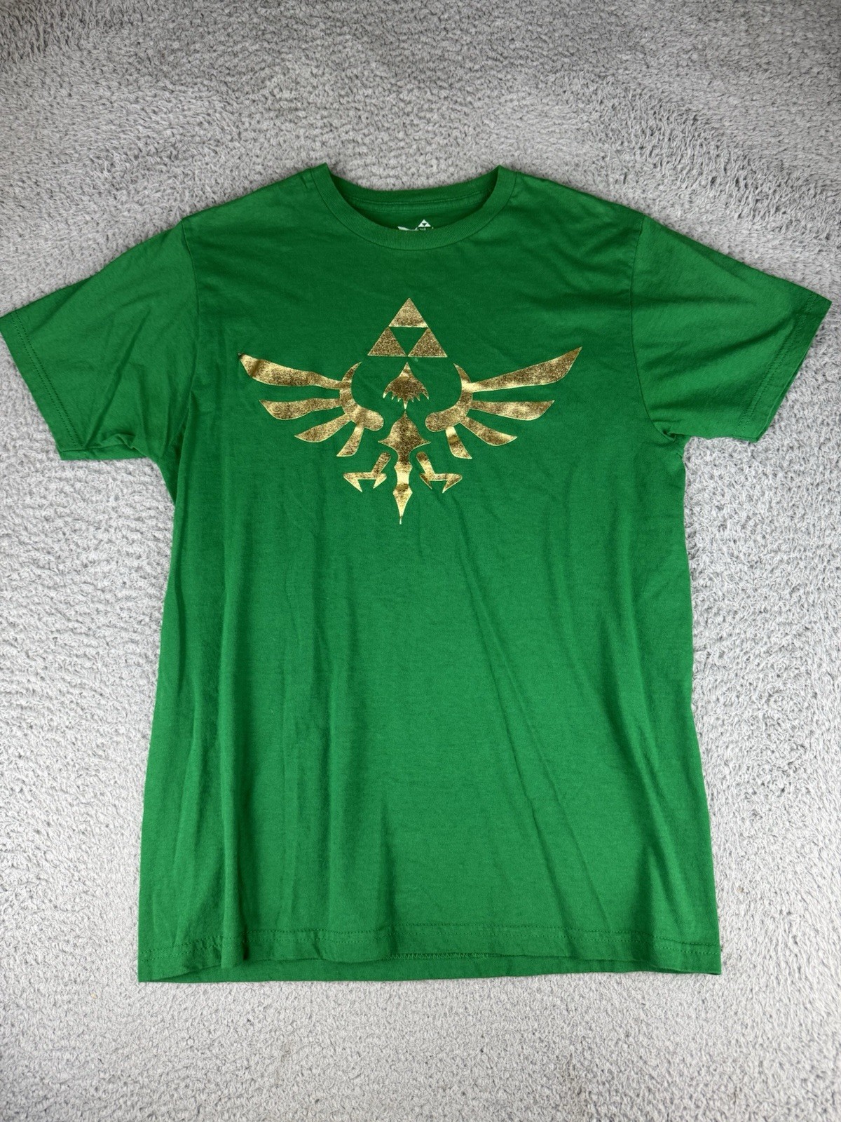 Zelda T-Shirt Men’s Size Large Skyward Sword Foil Triforce Green 2014 Gamer