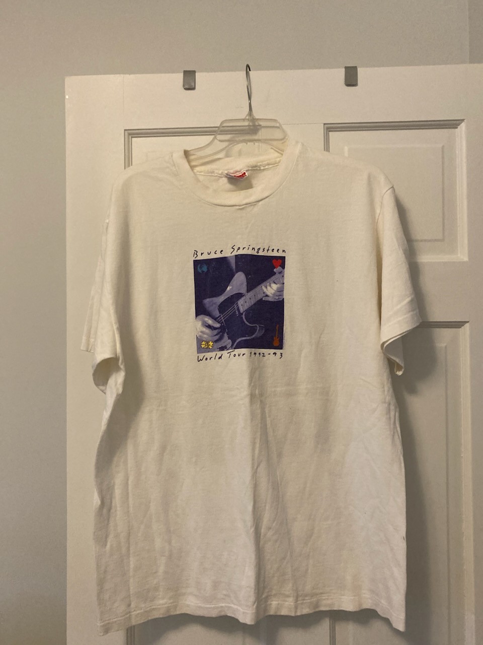 Vintage Bruce Springsteen 92-93 World Tour M L (42-44) Heavyweight T Shirt USA