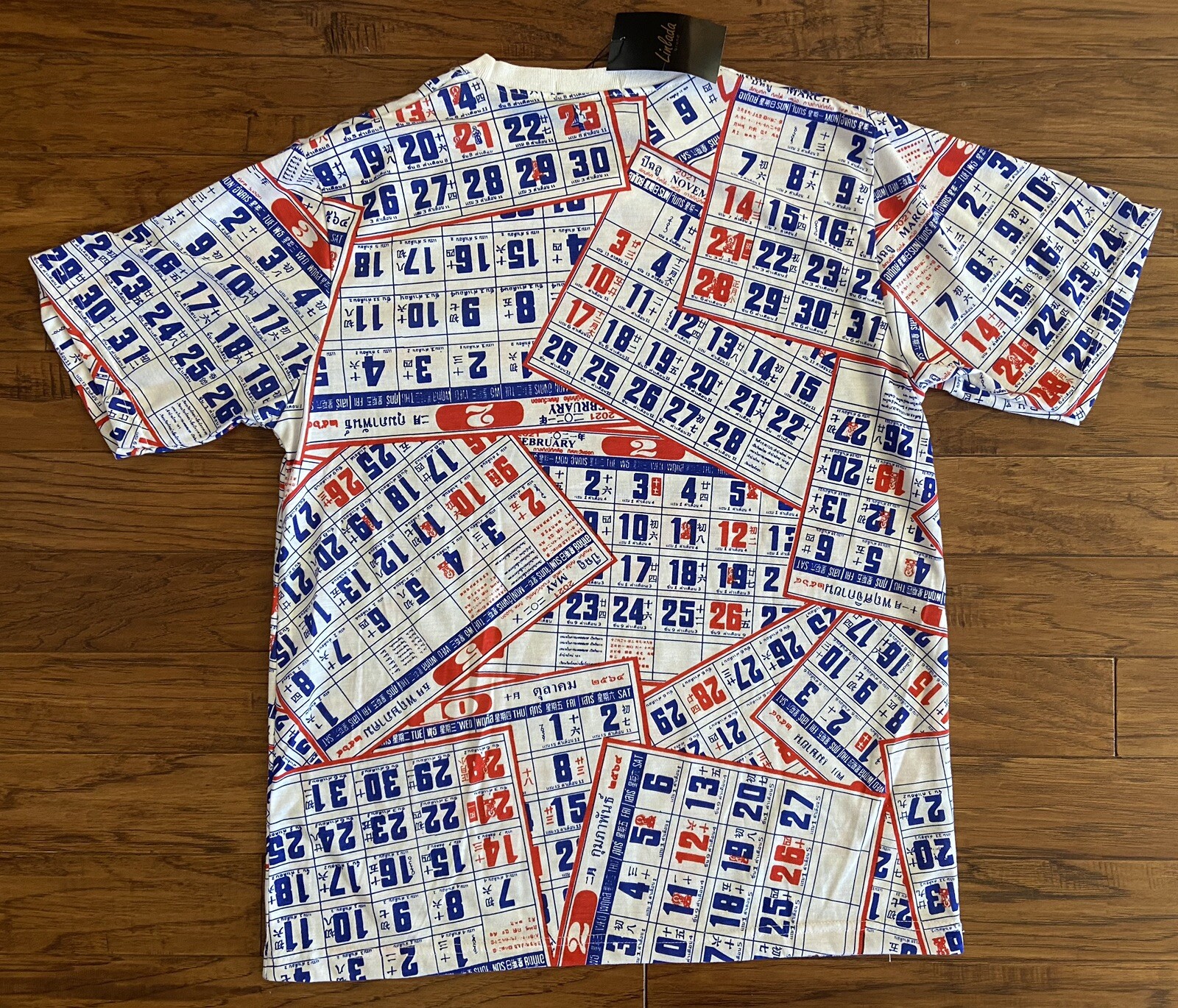 Linlada Brand Calendar Shirt Multi color New With Tag *( See Photos For Sizing)*