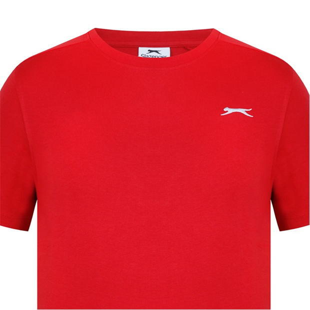 Mens Slazenger 100% Cotton Plain Crew Neck T Shirt XS S M L XL XXL 3XL 4XL BNWT