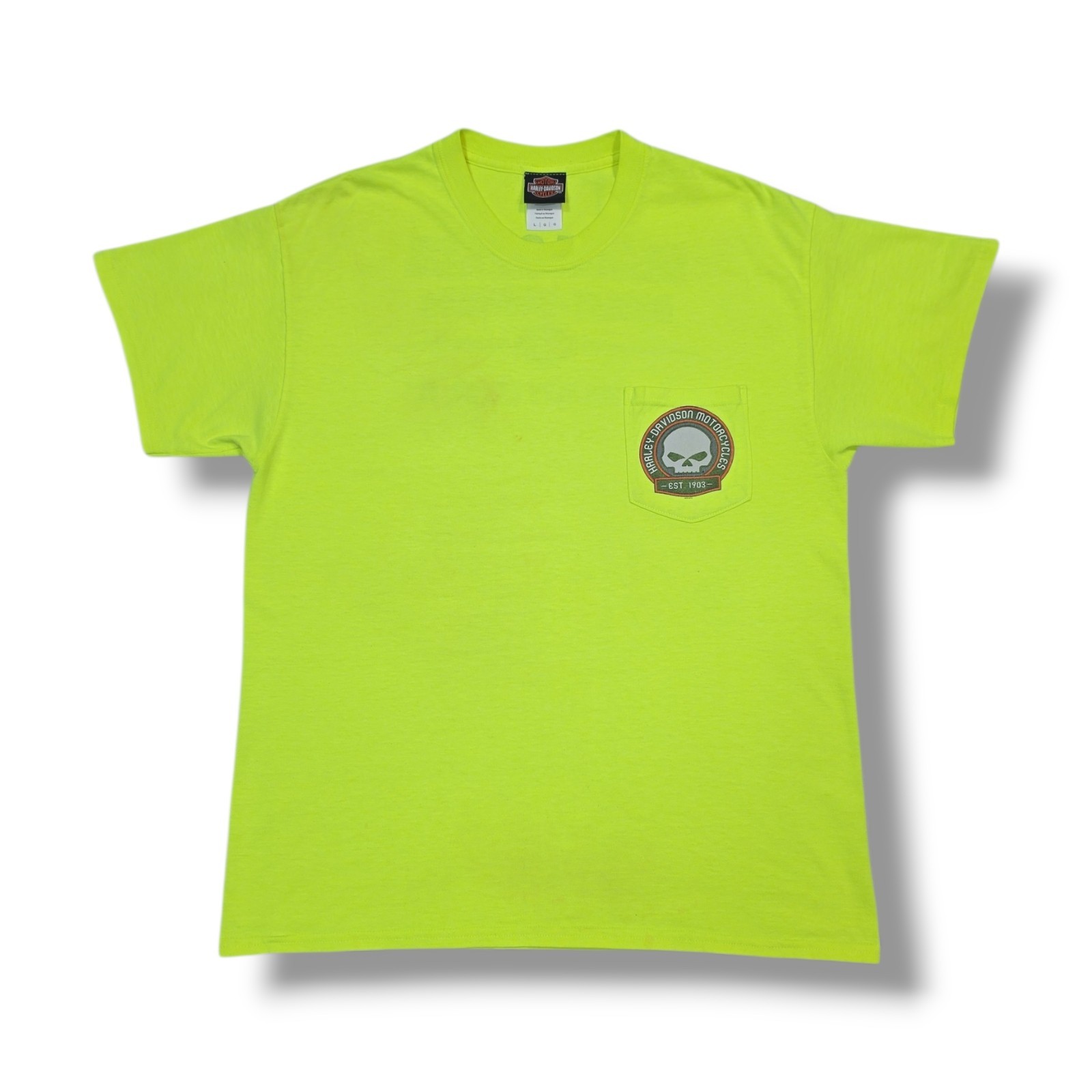 Harley-Davidson Panama City Beach, FL Beach Shack Neon Yellow T-Shirt Men’s L