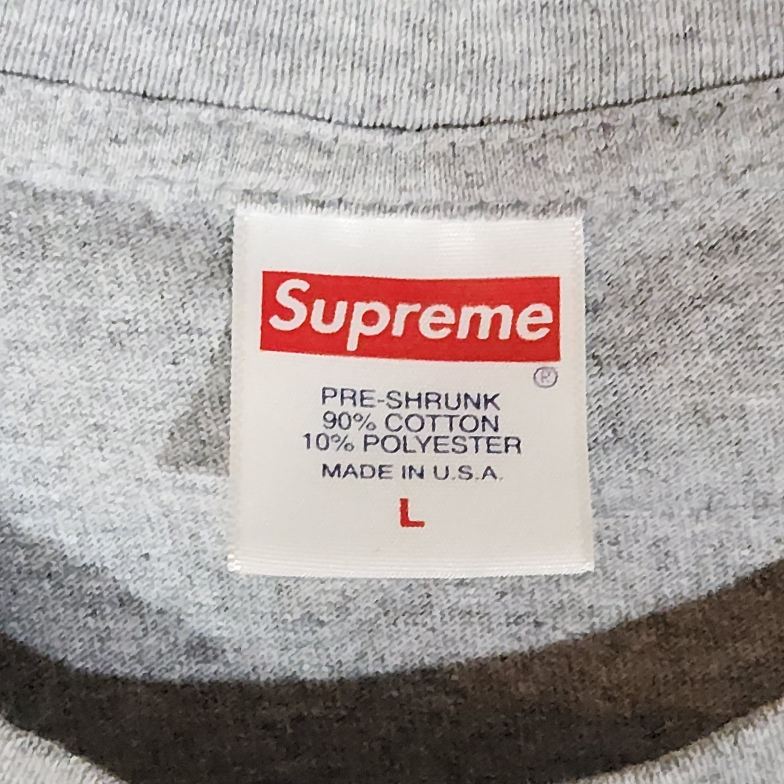 Supreme Nast Naz Shirt Mens Size Large Gray Streetwear Fashion