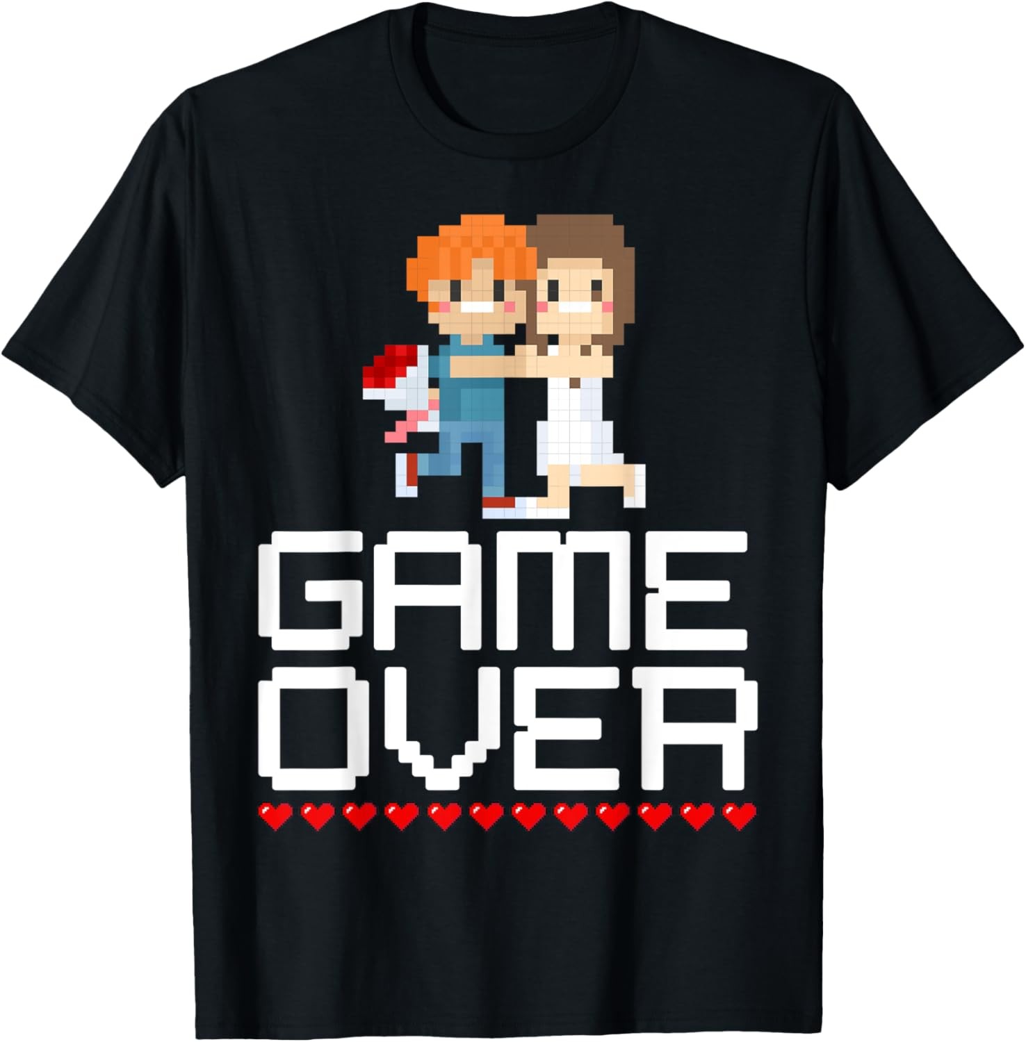Game Over Bachelor Party Gamer Wedding Groomsman Humor Party T-Shirt