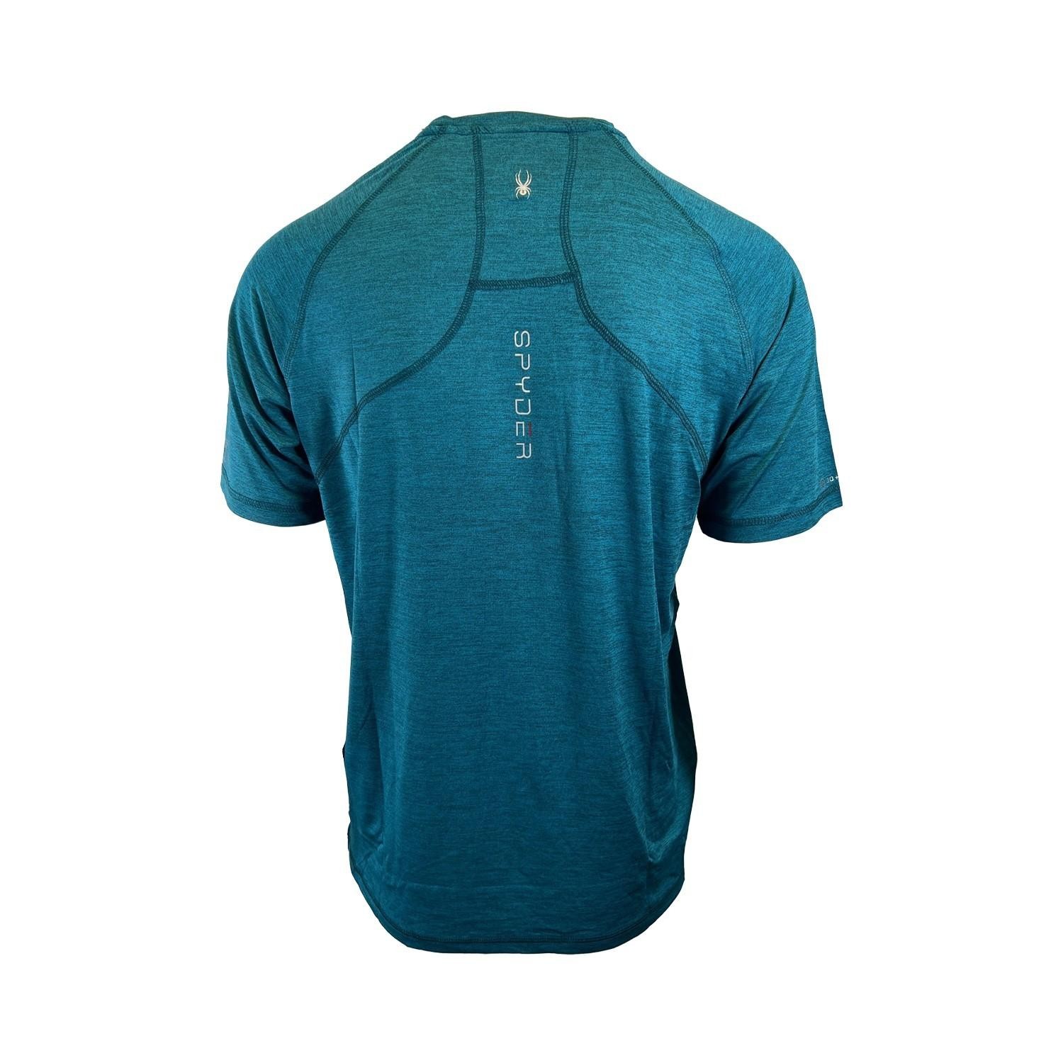 Spyder Swim Men’s Solid T-Shirt Rashguard Quick Dry UPF Lightweight Hybrid S/S