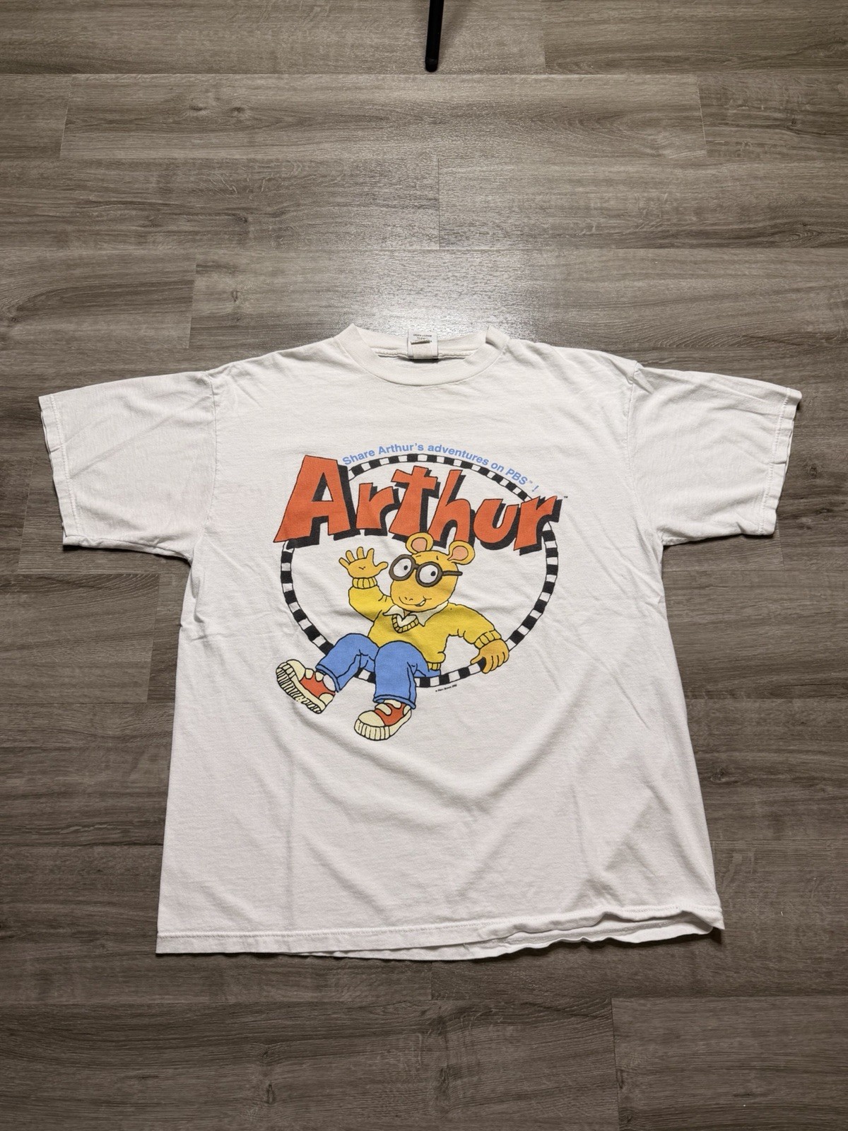 Marc Brown Arthur 1997 Read All About Me White XL 90s Vintage Tee Shirt