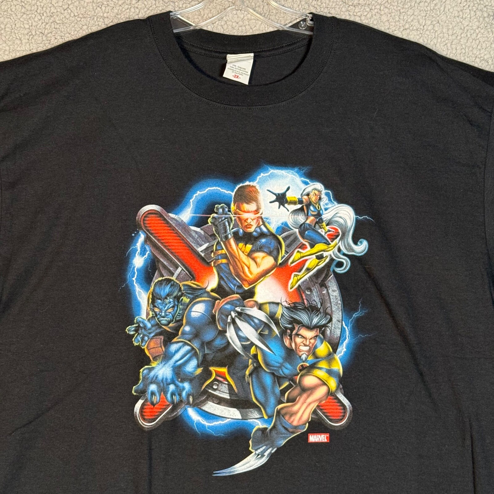 X-Men Marvel Comics Universal Studios T-Shirt XXL Wolverine Cyclops Storm Beast