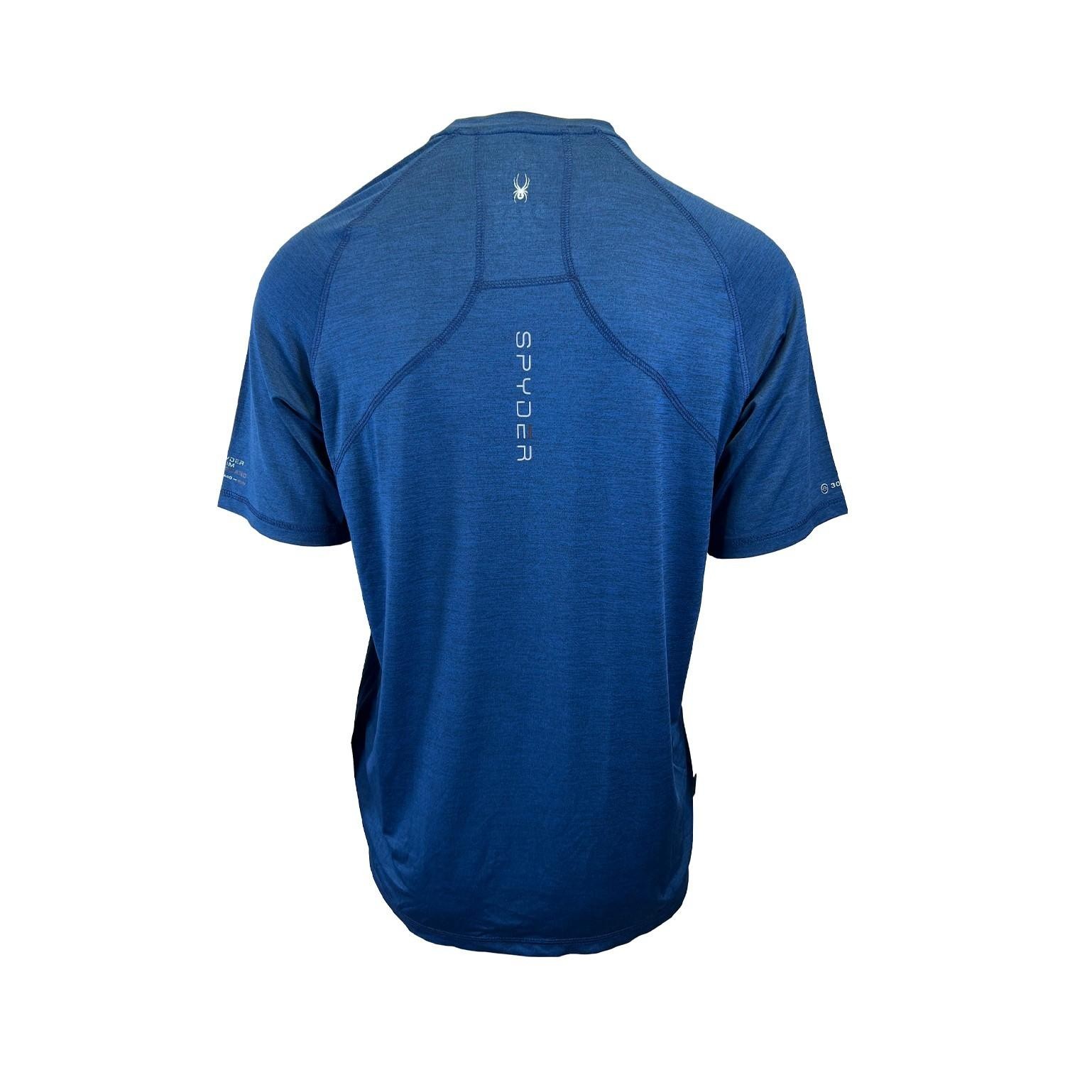 Spyder Swim Men’s Solid T-Shirt Rashguard Quick Dry UPF Lightweight Hybrid S/S