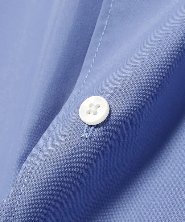 (ASK availability First) BEAMS polyester broadcloth regular collar shirt NEW