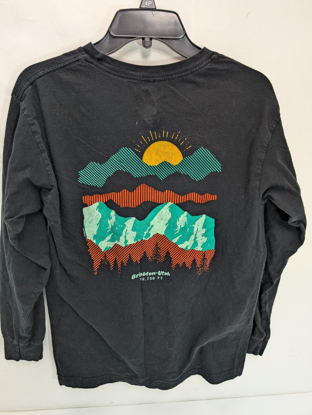 The Duck Company Long Sleeve Black T-shirt Men’s M Brighton Utah 10,750 FT