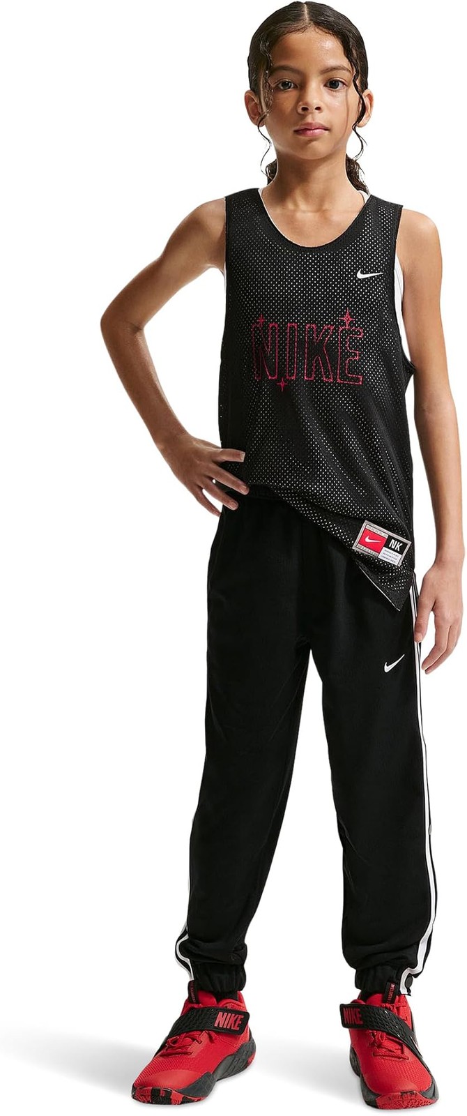 Nike Unisex Kids Sportswear Dri-FIT Basketball Jersey (Little Kid/Big Kid) Turf