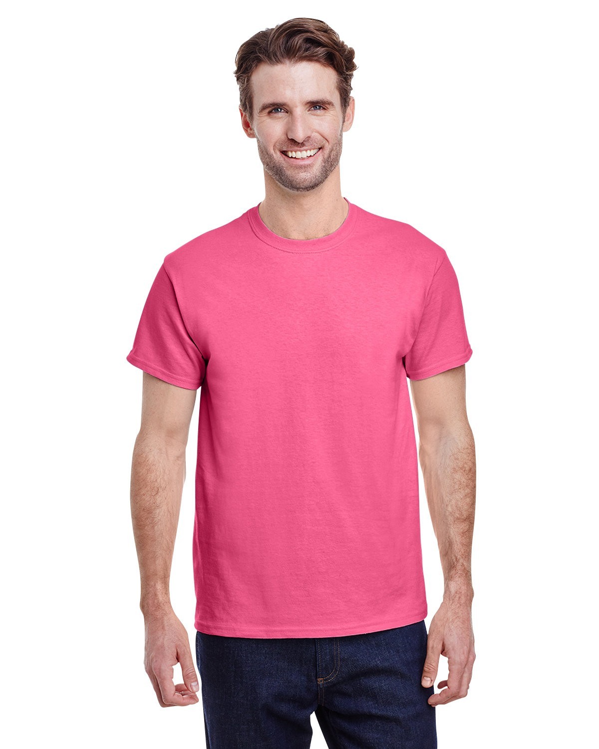 Gildan G500 Adult Solid Heavy Cotton Tee Plain Blank Casual T-Shirt