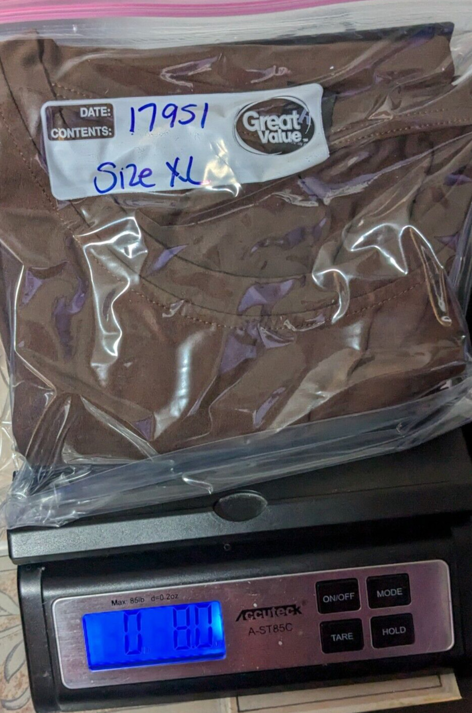 ROMWE MOON MOON MOON Men Size XL Brown Double-Sided T-Shirt EUC