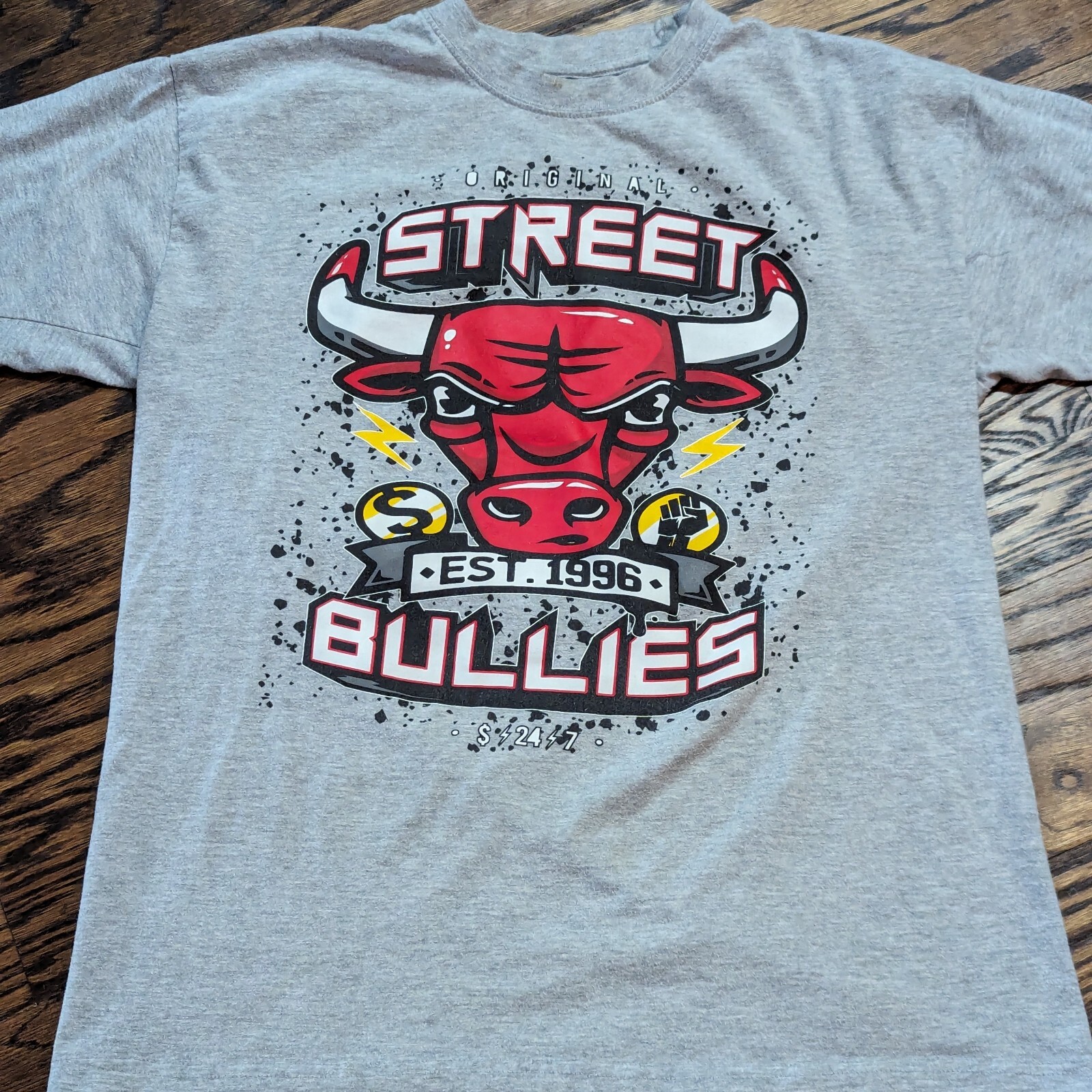 Vtg Chicago Bulls Original Street Bullies 1996 SHIRT (2XL) Gemrock XXL Rare