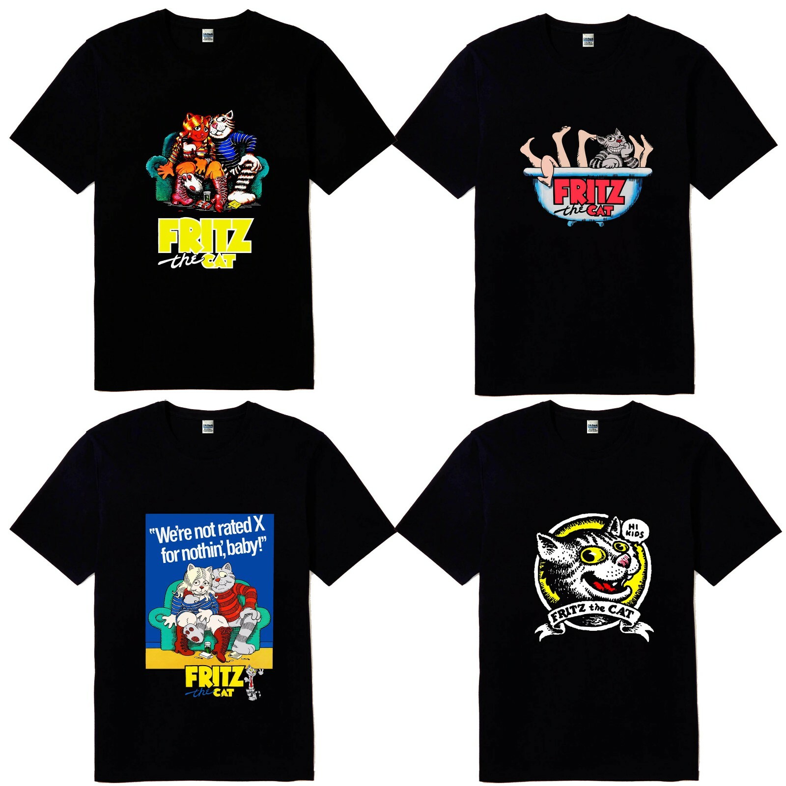 New Fritz The Cat Film Comic Men’s T Shirt Size S M L XL 2XL 3XL 4XL 5XL