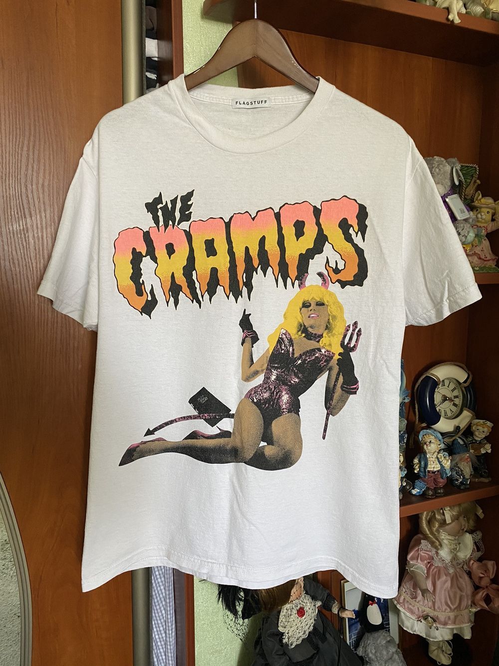 Rare 90s The Cramps Japanese basic white T shirt Unisex S-5XL gift tee NH14636