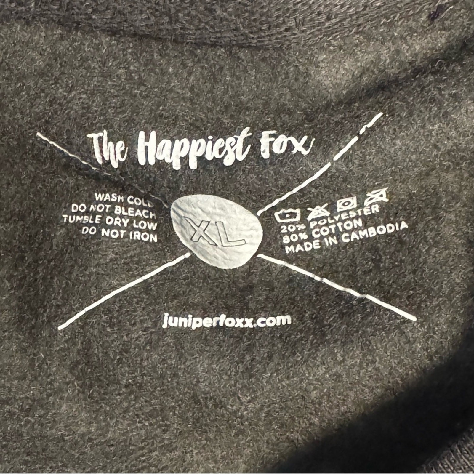 The Happiest Fox XL Long Sleeved Fleece Lined Halloween Fox/Possum T-Shirt