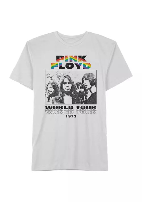 PINK FLOYD Group Photo World Tour 1973 White T-Shirt XL