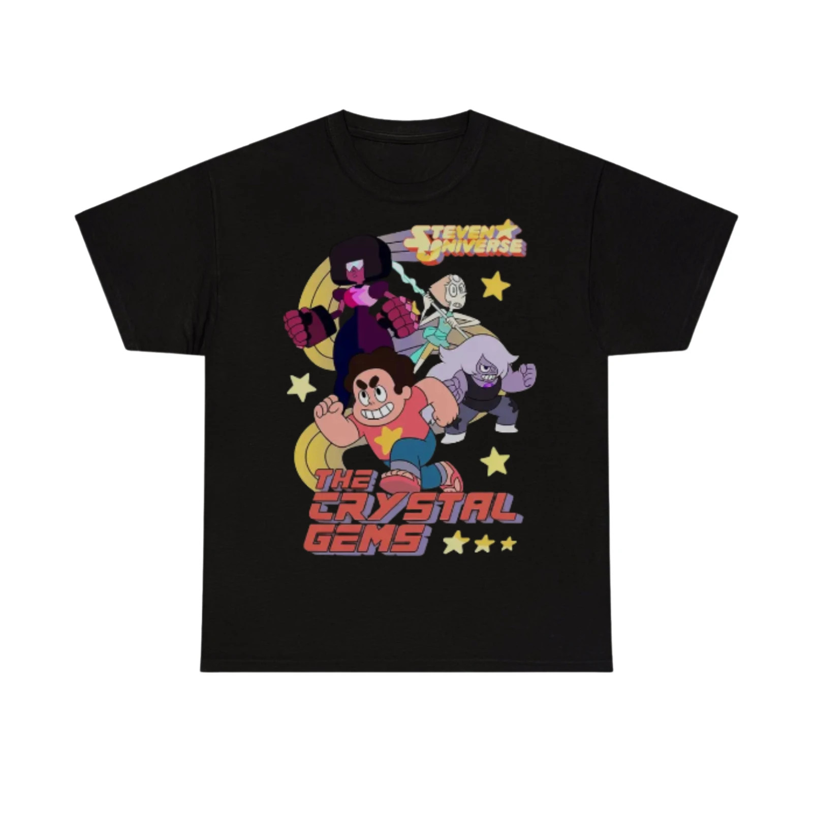 Steven Universe The Crystal Gems Tee, Cartoon Show Heroes Design
