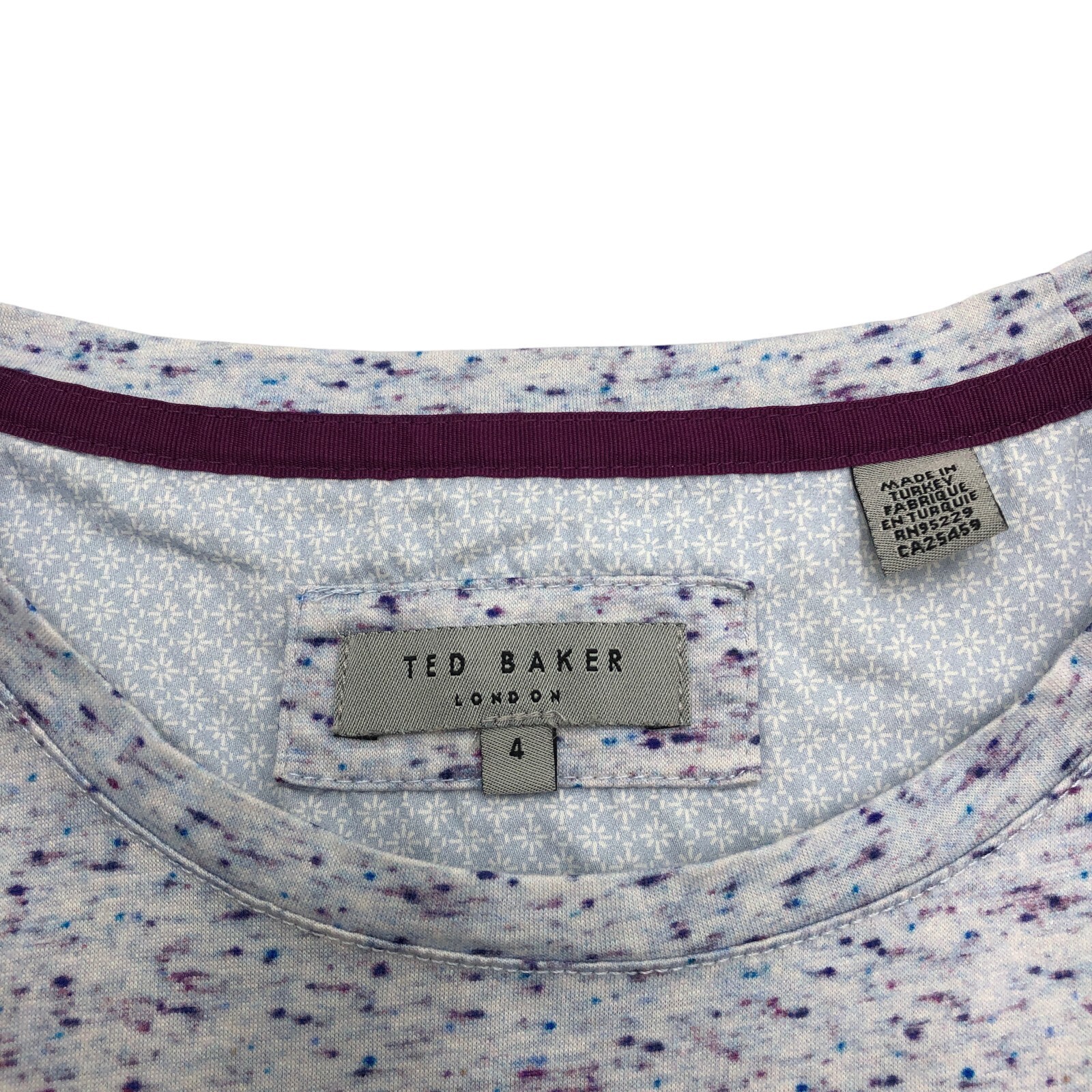 Ted Baker London Men’s Crew Neck T-Shirt Size 4 – M