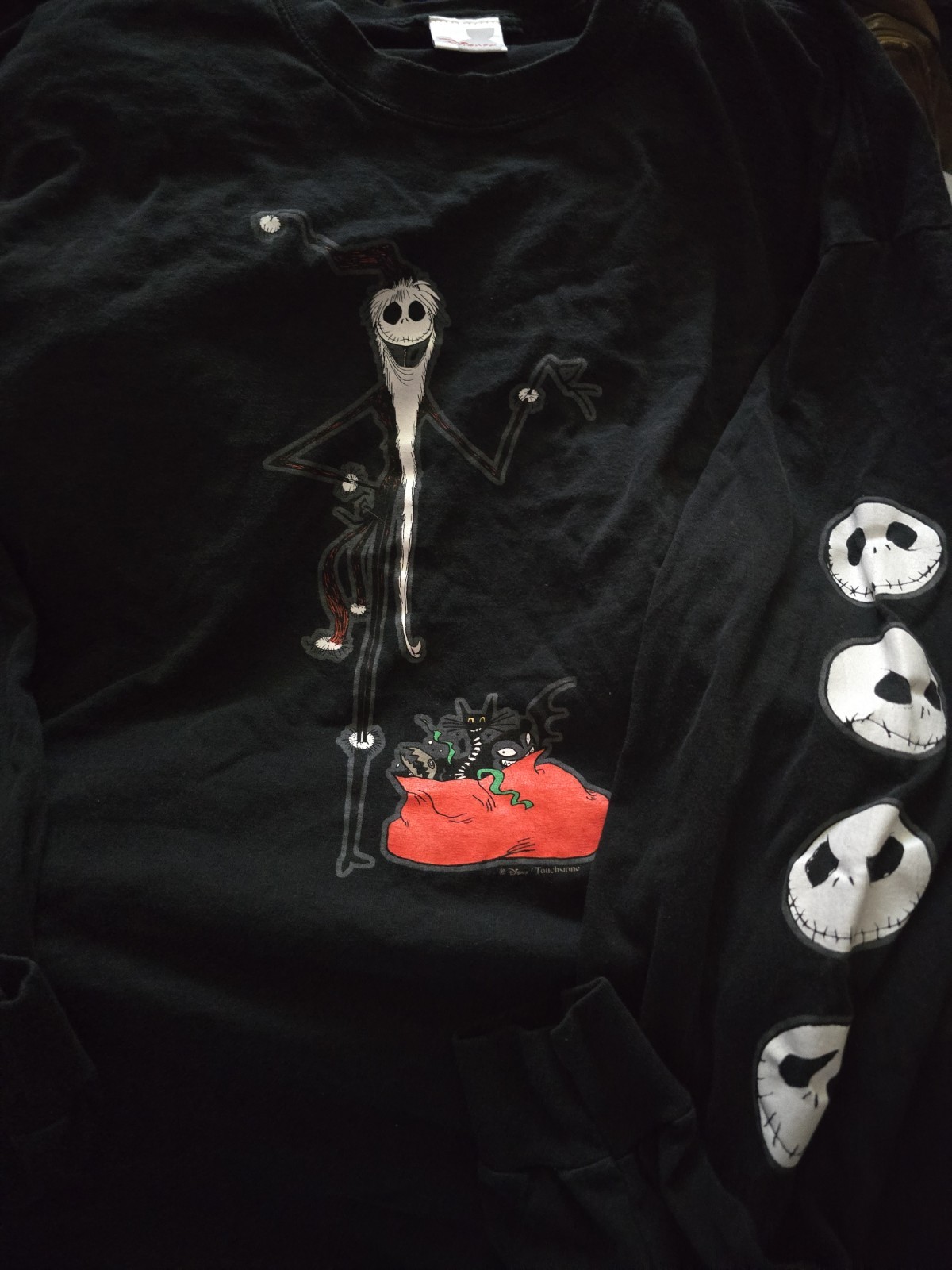 Vintage Nightmare Before Christmas Longsleeve Santa Jack Longsleeve Shirt 2XL