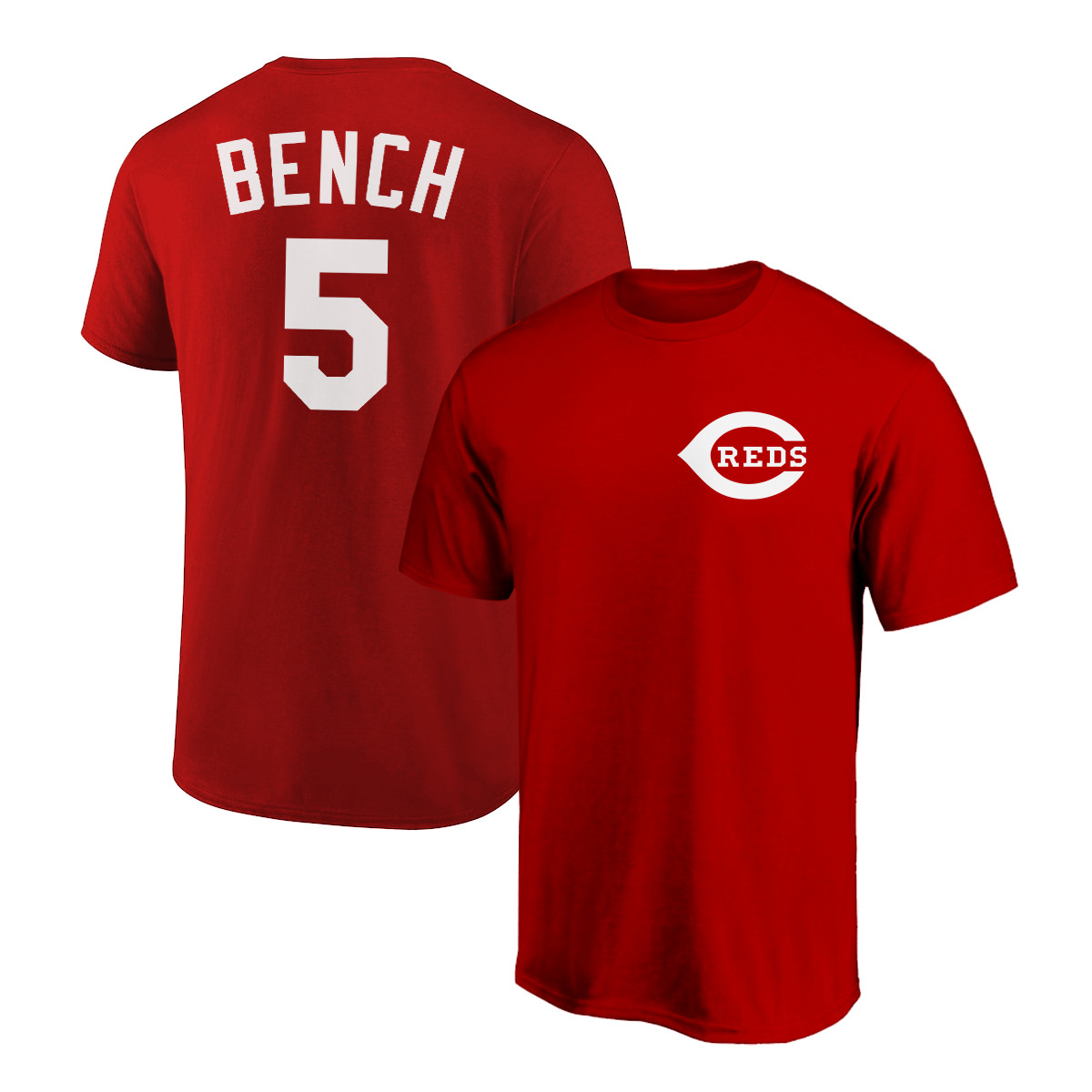Johnny Bench T-Shirt Cincinnati Reds Player Name & Number Soft Jersey Tee