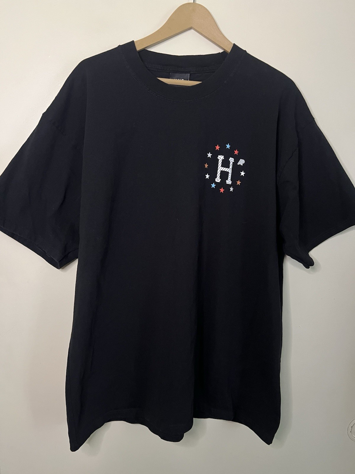 HUF Worldwide AP Albino & Preto Black T Shirt Size XL