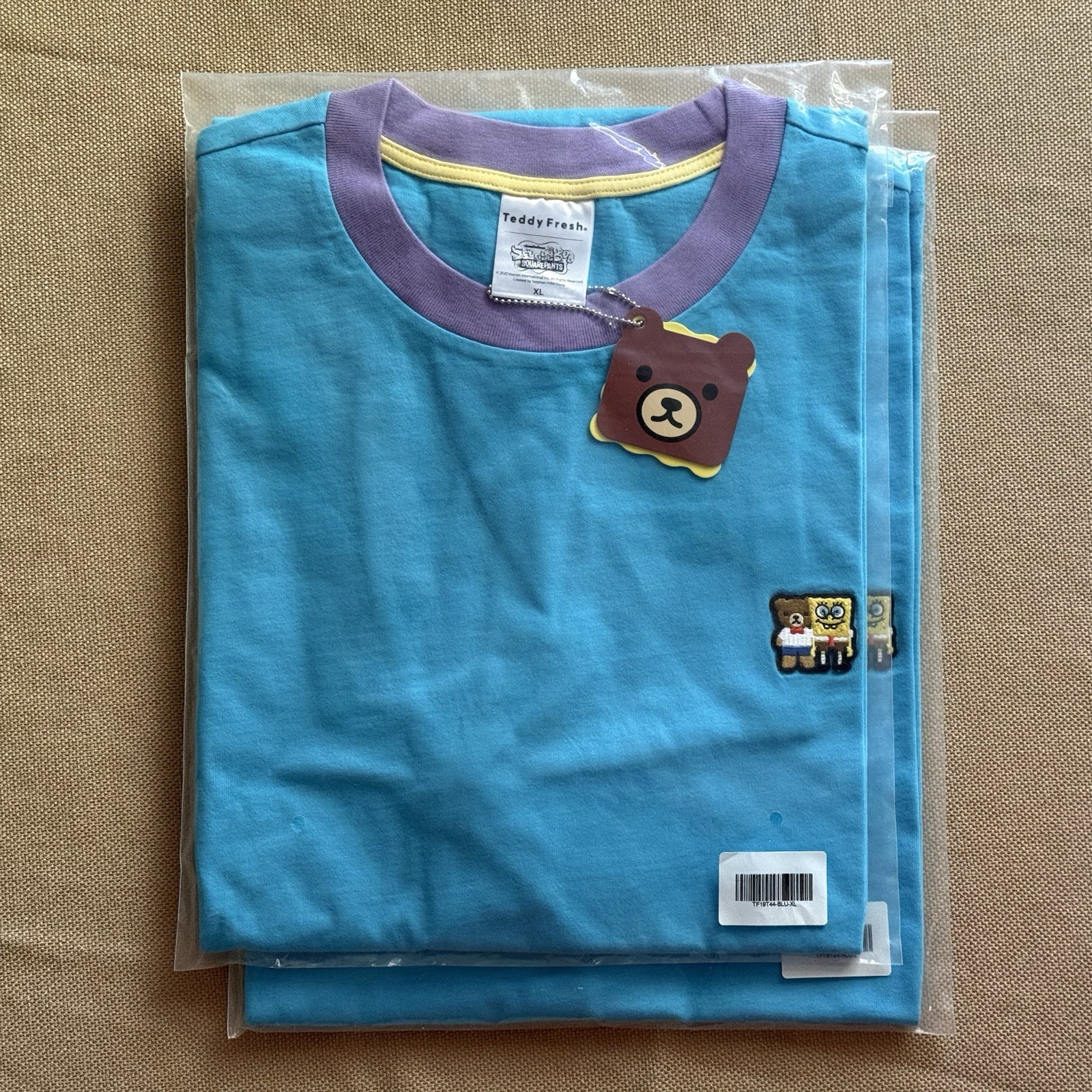 Teddy Fresh X SpongeBob Classic Patch T-Shirt NEW/NOS c.2020