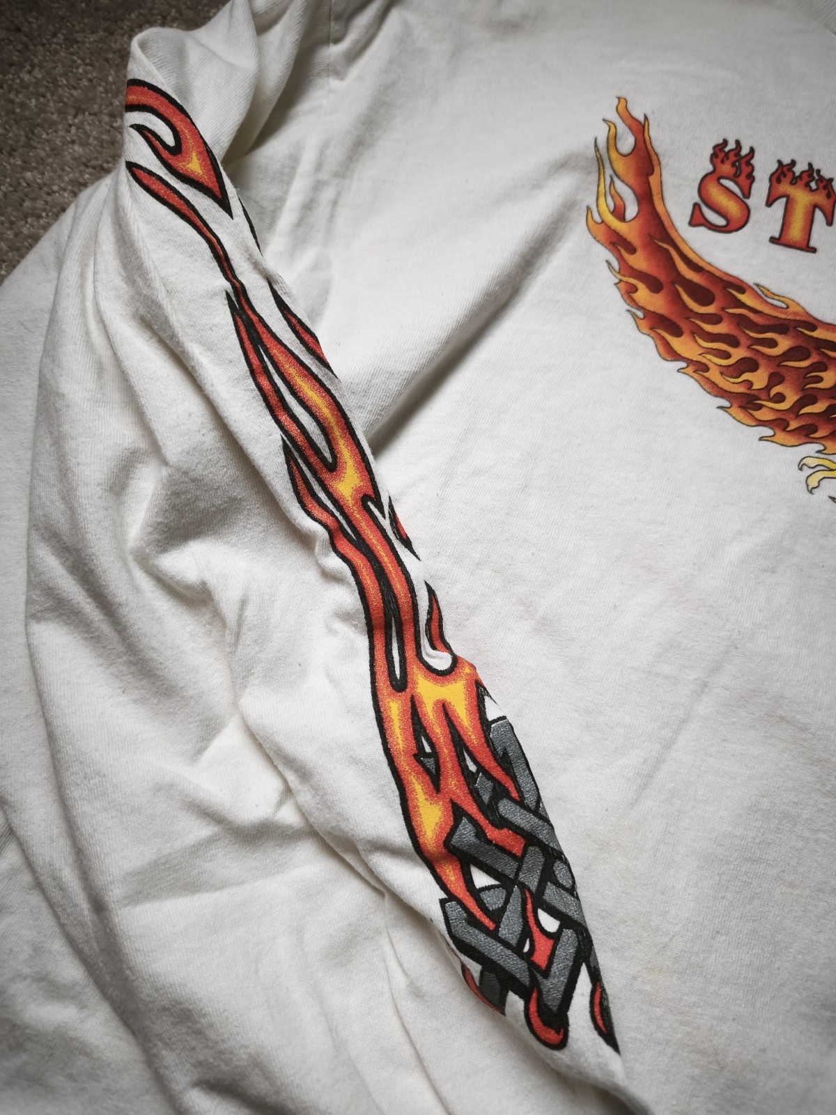 2001 Sturgis Graphic Long Sleeve Eagle US Barbwire V-Twin Harley Biker Flames XL