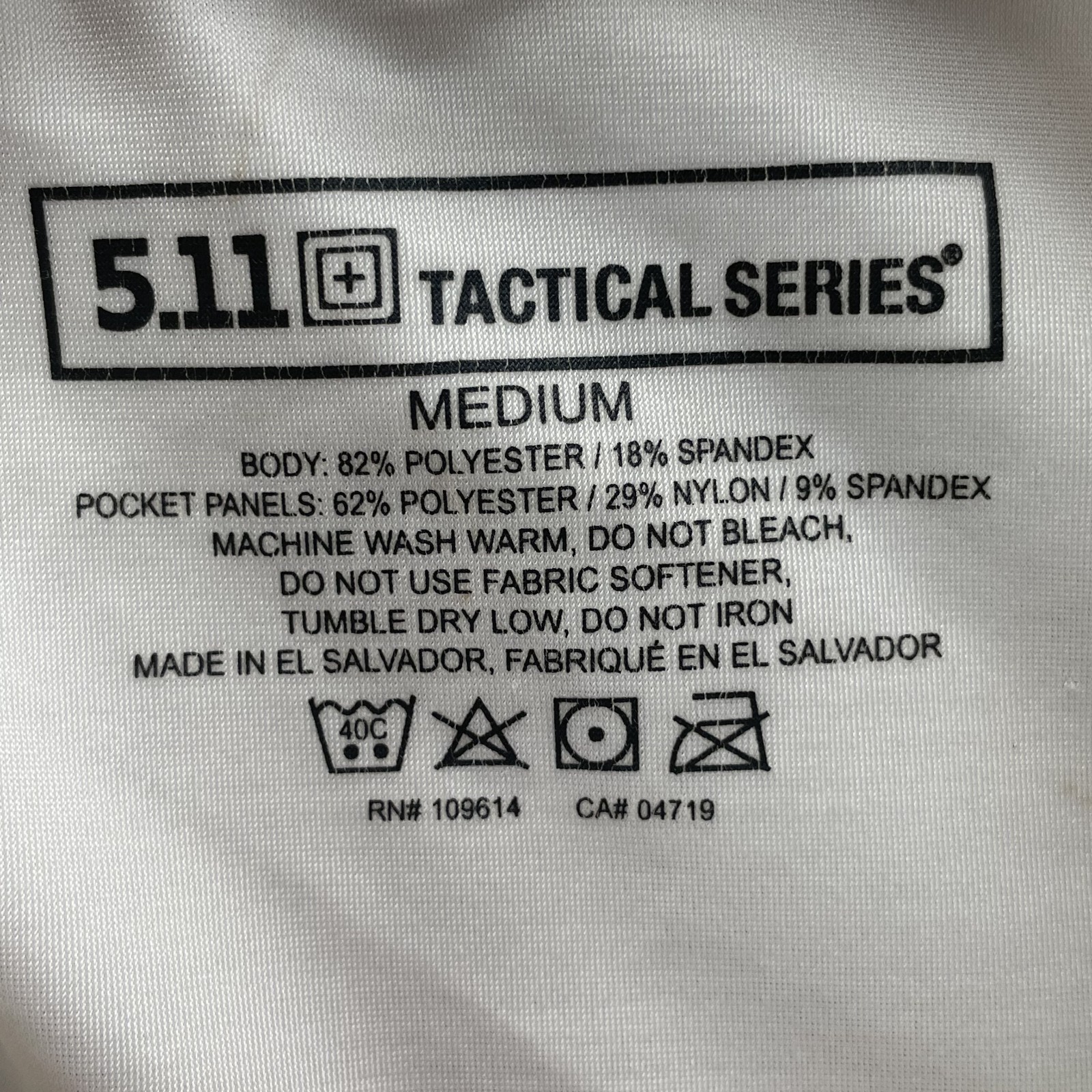 5.11 Tactical Concealed Carry Holster Shirt Men’s Medium Compression Base Layer