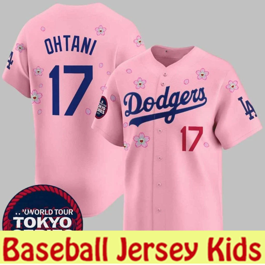 Baseball Jersey Kids AOP 3D Shohei Ohtani pink men S-5XL mdkijw897