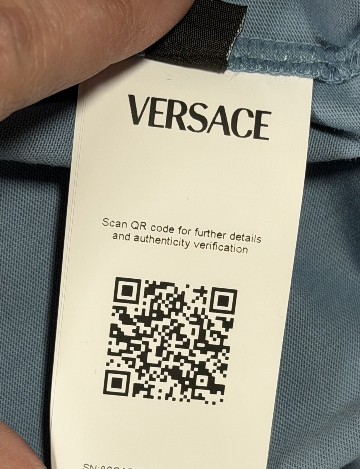 Versace Medusa Light Blue Jersey Short Sleeve T-Shirt Men’s Size L Authentic