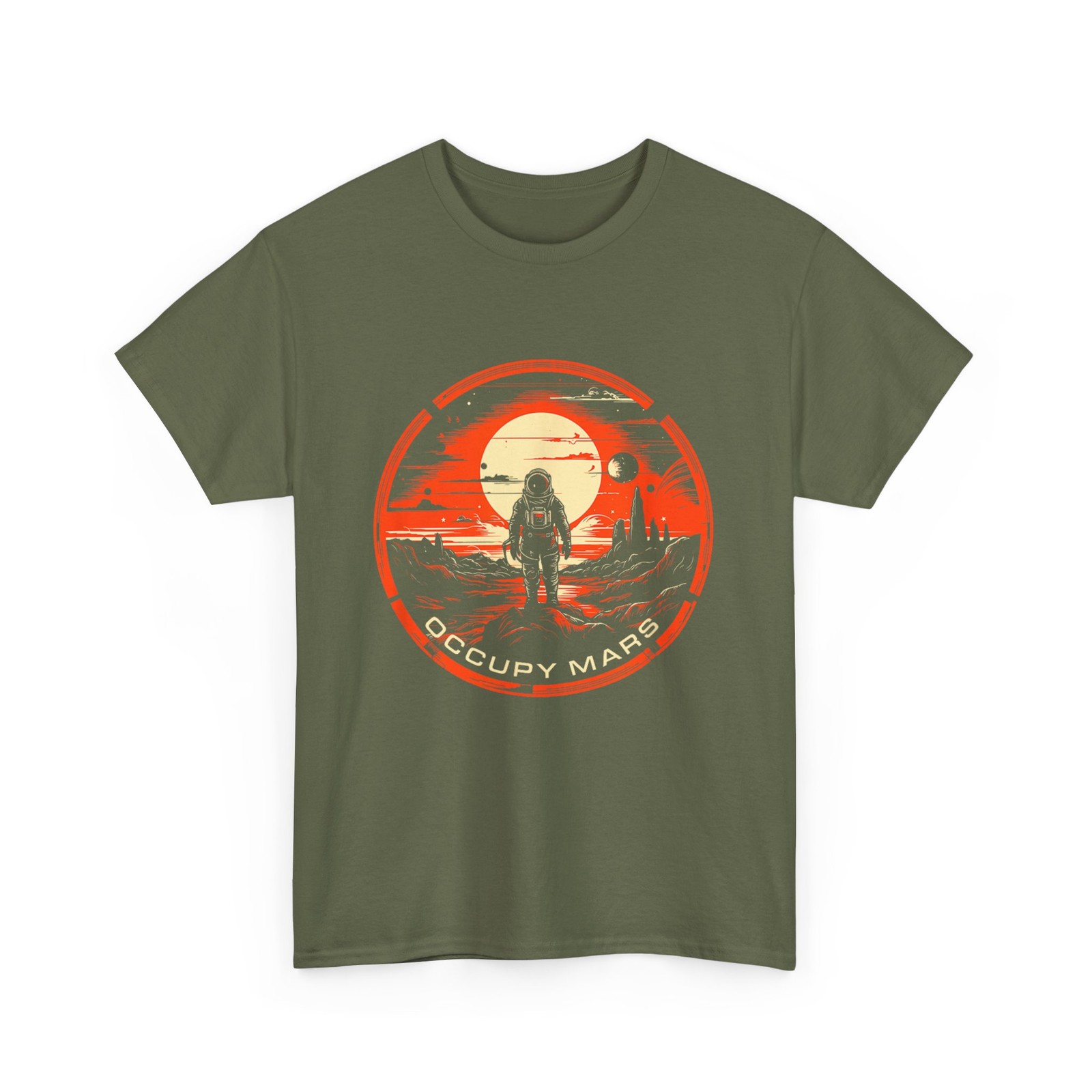 Occupy Mars T-Shirt, Mars Planet Space Lovers Space Exploration T-Shirt