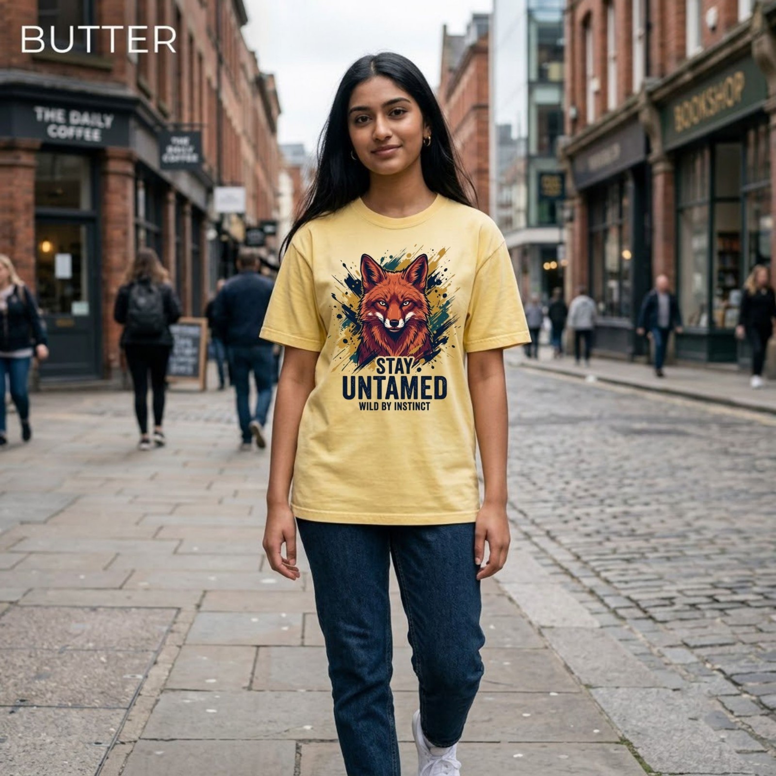 Stay Untamed Wild Fox Nature Wildlife Graphic Shirt Freeships