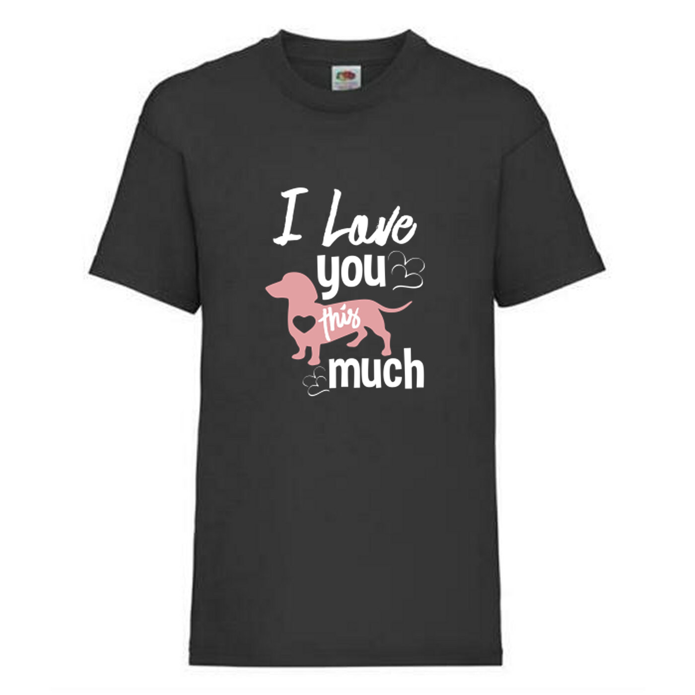 Dog Dachshund Love You Much Humour Novelty T Shirt Various Colours And Sizes