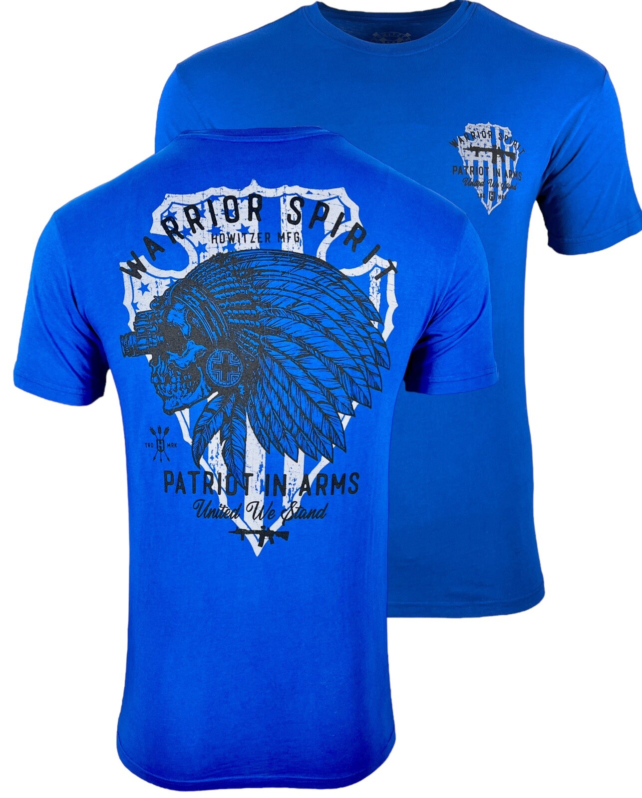 Howitzer Style Men’s T-Shirt PATRIOT WARRIOR Military Grunt MFG