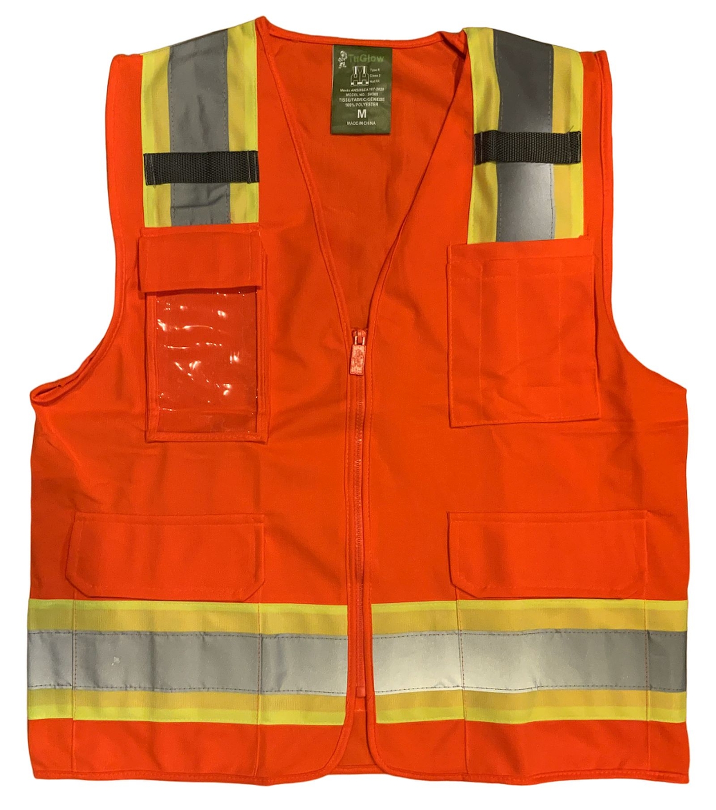 Safety Work Vest T Shirt Long Sleeve Short ANSI High Visibility Reflective Tape