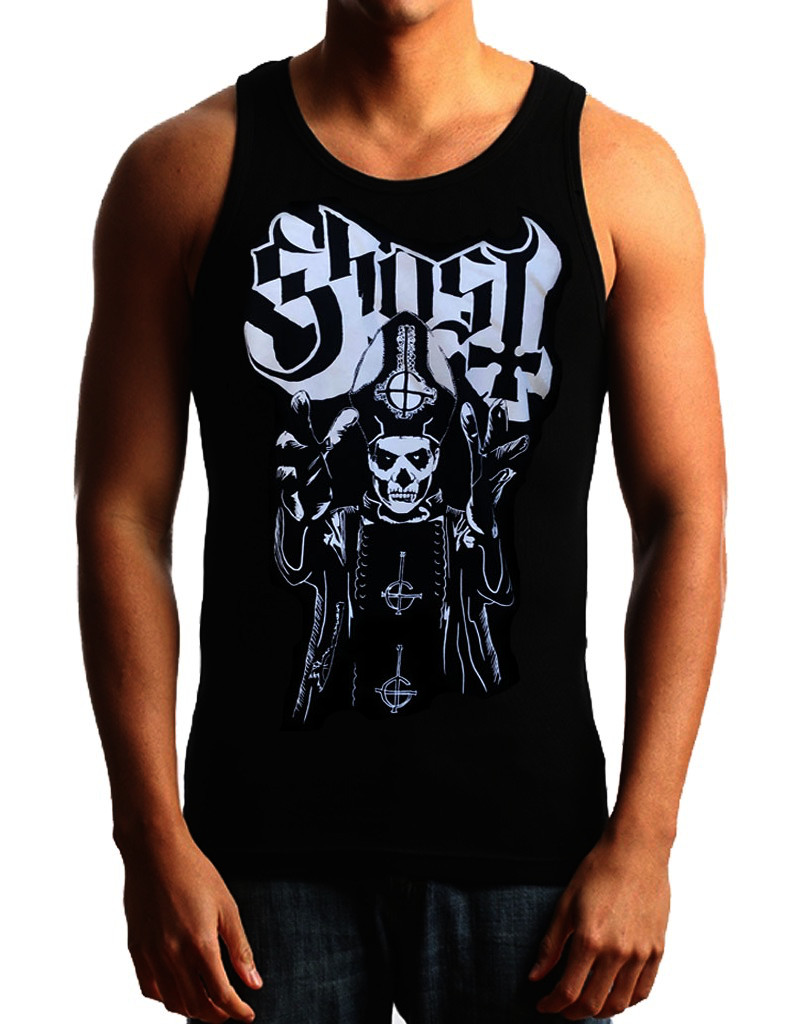 GHOST PUNK ROCK Band Black Tank Top