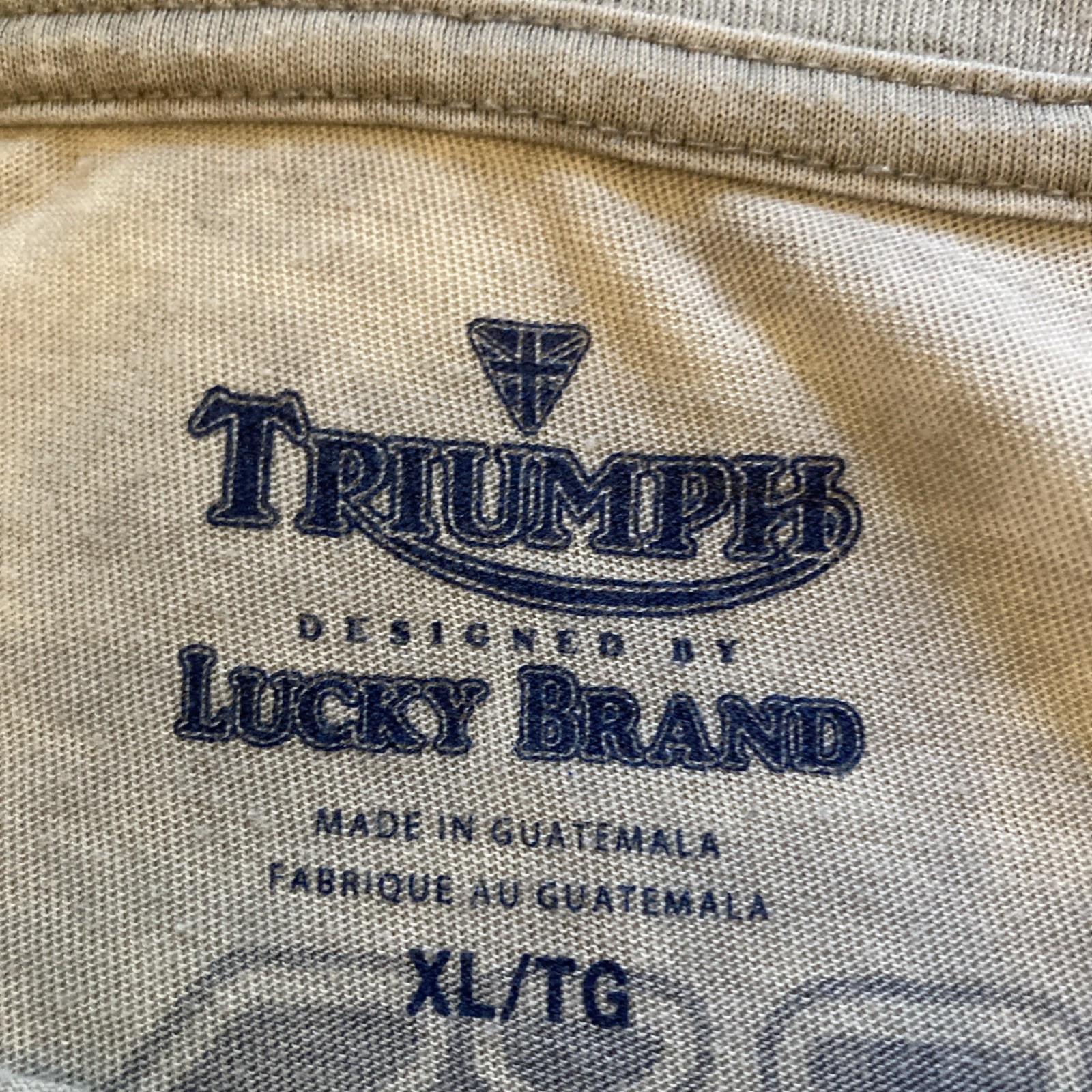 Triumph Motorcycles- Bulldog A Breed Apart Gray T Shirt Mens XL British Customs