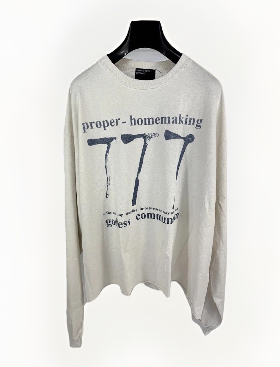 Enfants Riches Deprimes – Proper Homemaker Print Long Sleeve T-Shirt Size: XL