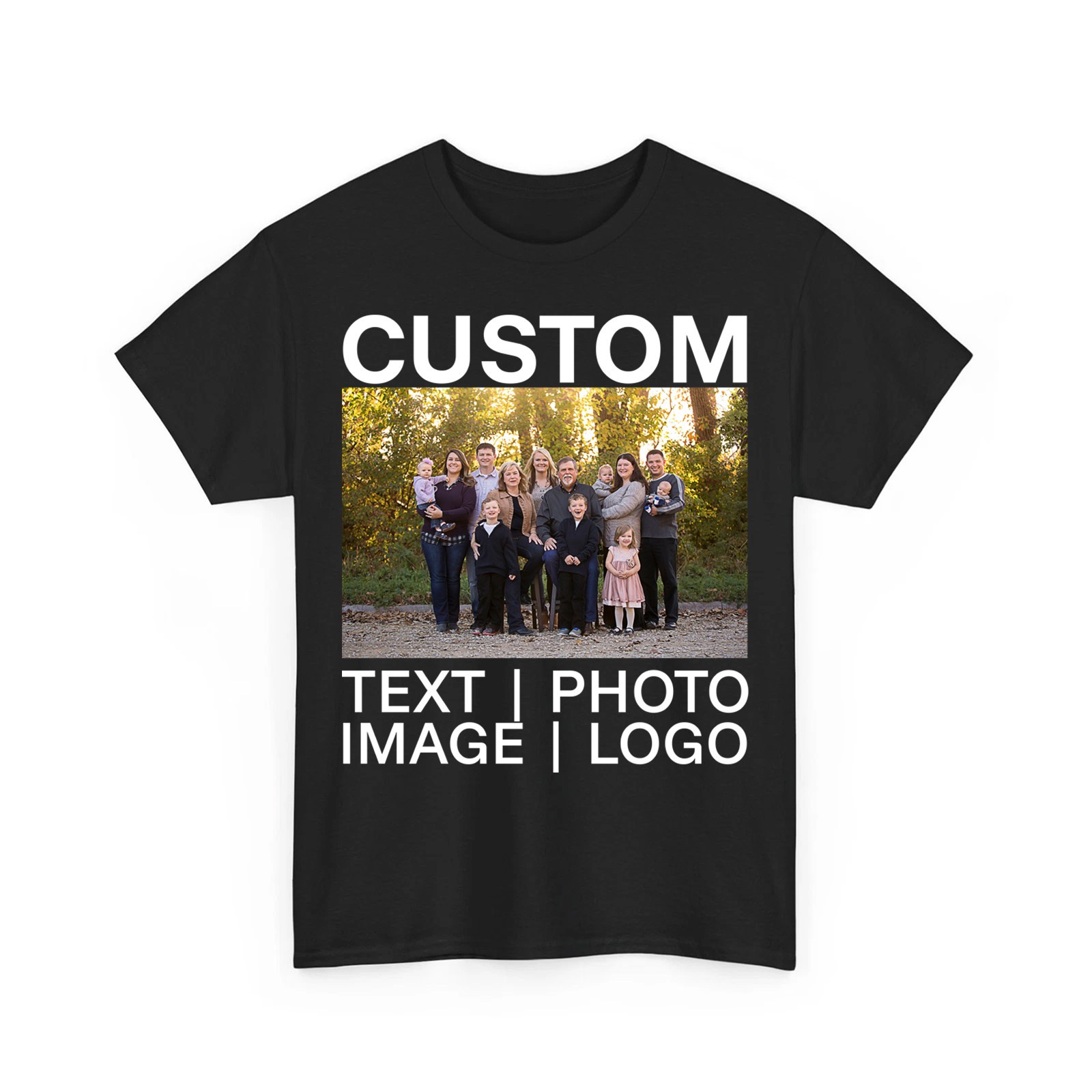 Personalized Custom T-shirt Printing With Your Photo, Text, Logo, Anything New